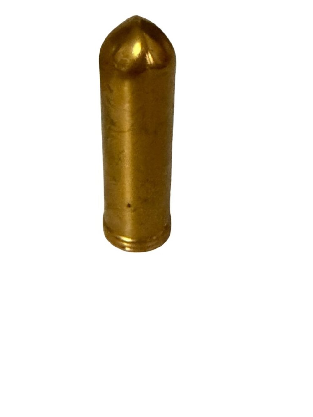 Vintage 1940s Revlon Plumb Beautiful Bullet Lipstick Tube Brass Cosmetic Case